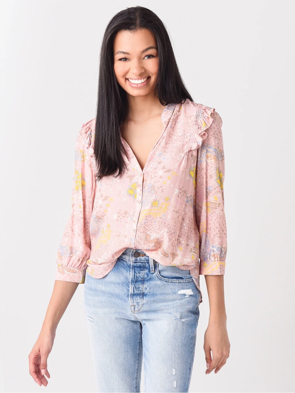 NWT Zadig & Voltaire Tygg Print Glam Rock Shirt XS
